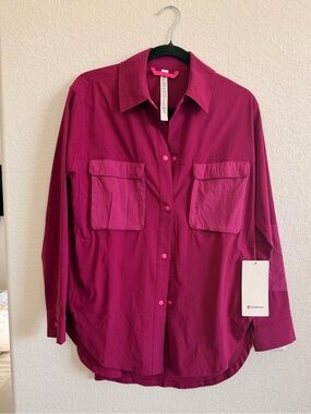 Lululemon WovenAir hiking overshirt